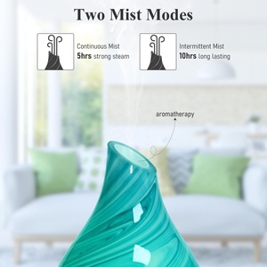 <span class=keywords><strong>Difusor</strong></span> <span class=keywords><strong>de</strong></span> aroma eléctrico <span class=keywords><strong>de</strong></span> vidrio <span class=keywords><strong>de</strong></span> onda azul al por mayor clásico para aceite esencial con 7 luces LED - Product Image 5