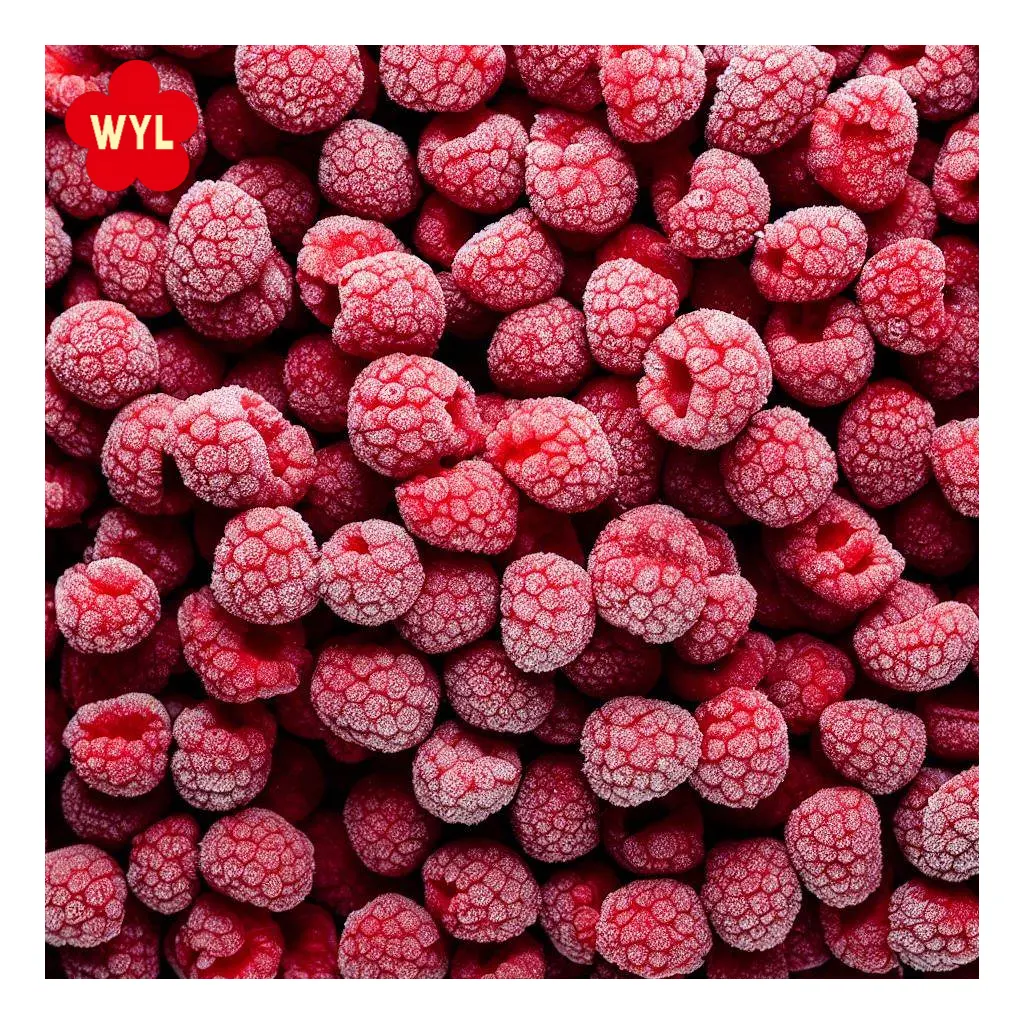 Bacche sfuse frozen raspberry IQF frutta intera origine cina export Russia