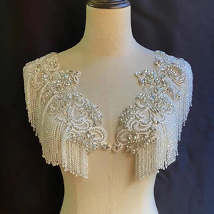 Viền tua rua hạt pha lê tự nhiên đính đá cho trang trí váy - Product Image 6