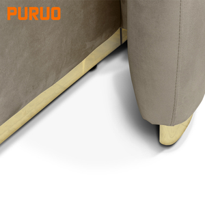 <span class=keywords><strong>Lit</strong></span> de Luxe Puruo, Design Italien, Taille King, avec Cadre en Bois Style Métal Doré, Tête de <span class=keywords><strong>Lit</strong></span> Moderne, Meuble de Style Doux - Product Image 5