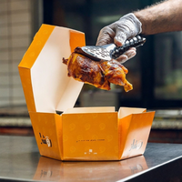 Boîte alimentaire pliable personnalisée avec logo arabe pour Suhoor, poulet grillé à emporter, Saliq, Kabli Biryani, Bukhari, Kabsa, Mandi, riz