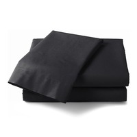 Lot de 4 draps-housses en fibre de bambou couleur unie, motif massage/Noël, 300 fils au pouce carré, pour lits simples/doubles/grands/lits king-size