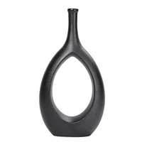 Vase en céramique moderne minimaliste en forme d'alien, fait main, pour décoration intérieure, arrangement floral, salon, entrée, entreprise