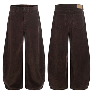 <strong>Men</strong> <strong>Corduroy</strong> Wide Leg Pants Vintage Brown Baggy <strong>Trousers</strong> Loose Fit Balloon Slouchy Streetwear Casual <strong>Corduroy</strong> Pant - Product Image 1