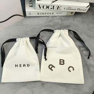 Bolsas de Tela de Algodón con Cordón para Zapatos, Bolsas de Polvo Ecológicas de Algodón con Logotipo, Venta al por Mayor - Product Image 6