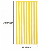 Serviette de plage rayée en jacquard teint en fil 100 % coton, bleu et blanc, personnalisable, serviette de bain et de natation, vente en gros, export, serviettes cadeaux