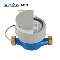Compteur d'eau numérique intelligent BMAG OEM MID LoRa Pulse Reader, type mécanique à jet unique en laiton, avec M-bus filaire
