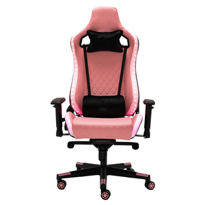 Silla Gaming RGB con Masaje y Altavoces, Silla Reclinable de Cuero PU para E-sports con Reposapiés y Soporte Lumbar para Sala de Juegos - Product Image 1