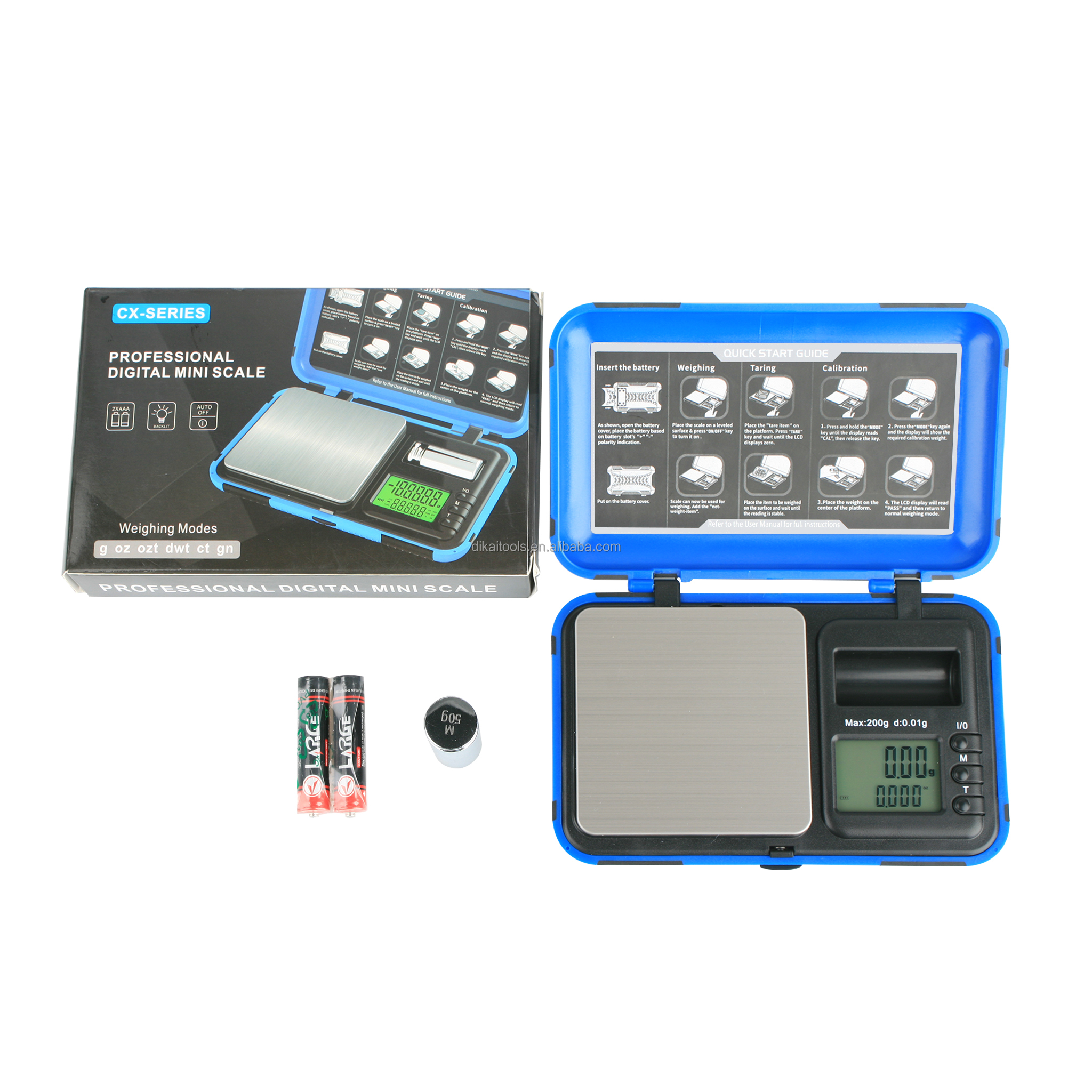 Mini Bilancia Digitale Portatile Per Gioielli - Alimentazione A Batteria (non Incluse) Con Funzione Tara - Jiadiru - 2