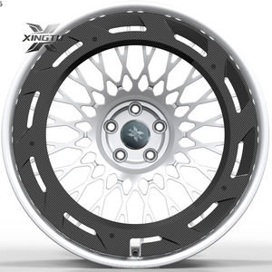 XINGTU Mv40 <span class=keywords><strong>Aero</strong></span> + llantas de ruedas de coche de aleación de aluminio de fibra de carbono forjado de 18-22 pulgadas 5x120 5x114,3 5*112 G30 F30 RS6 nuevo para - Product Image 3