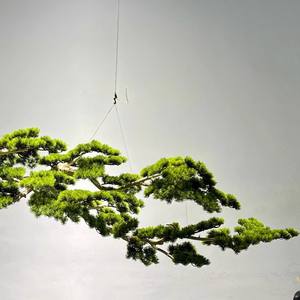 迎宾挂树、松树茶室造景、绿植悬挂装饰 - Product Image 5