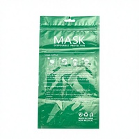 Sac refermable en PET avec fermeture éclair, logo personnalisé, écologique, durable, thermoscellable, pour masque chirurgical, anti-poussière, hygiénique, pour l'expédition et le stockage, YAE-PACK