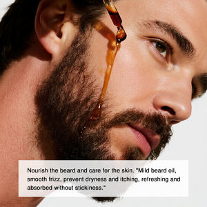 QBEKA Huile à Barbe Végane <span class=keywords><strong>Homme</strong></span> la Plus Vendue avec Huile d'Olive et Huile de Jojoba, Adoucissant, Fortifiant et Hydratant pour la Barbe - Product Image 3