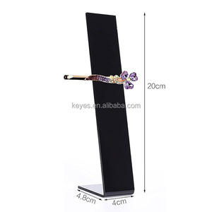 Soporte para accesorios de cabello acrílico en forma de L moderno soporte de exhibición de escritorio creativo para pinzas para el cabello flequillo otras herramientas de estilismo - Product Image 6