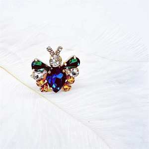 Accesorios para Zapatos de Mujer con Forma de Abeja, Adornos Metálicos para Zapatos de Tacón Alto, Cadenas de Diamantes de Imitación, Chapado en Oro/Plata/Gris Metálico - Product Image 3