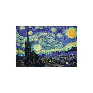 Hot Sell Fantastic Romantic Artistic Artwork Abstract Decorative Paintings Starry Night For Bedroom