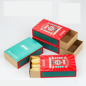 Cono de nuevo diseño para patatas fritas, <span class=keywords><strong>pollo</strong></span> para llevar, cajas de palomitas de maíz para hornear, caja de papel Kraft para aperitivos - Product Image 5