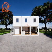 Maison préfabriquée en conteneur DXH moderne à 2 étages de 20 pieds pour atelier, bureau, bâtiment, maison portable économique