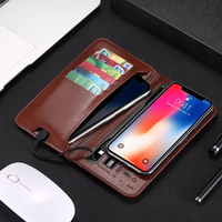 Conception personnalisée Propre portefeuille en cuir PU TCharge Power Bank et chargeur sans fil personnaliser avec pour la plupart des articles tendance