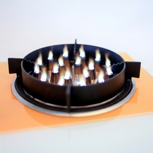 Advanced Plasma Electric Flame Stove for Fast Single Burner Gas Stove, Yellow, Table Top, High Flame Brass Burner, Knob <b>Control</b> - Product Image 1