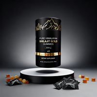 Gummies véganes de résine de Shilajit pur de l'Himalaya 3000mg, haute puissance, oligo-éléments, certifiés ISO, qualité alimentaire naturelle, soutien énergétique