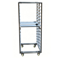 Étagère de refroidissement rotative pliable multicouche en acier inoxydable 304 pour four, chariot de refroidissement pour boulangerie, étagère à pain en treillis métallique