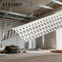 Profilé d'angle métallique perforé en maille pour la rénovation des bords de murs en plâtre et en gypse