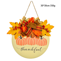 Festival de la récolte porte ronde pendaison automne fleur couronne Thanksgiving porte suspendue ronde
