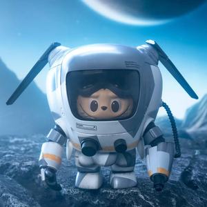 POP MART Labubu Hiroshi <span class=keywords><strong>Yokoyama</strong></span> Ma.K. Série Blind Box Red Flamingo Cool Mech Handset - Product Image 5