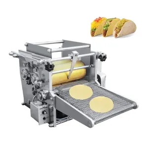 Volautomatische Industriële Meel Maïs Mexicaanse Tortilla Machine Taco Roti Maker Druk Brood Graan Product Tortilla Maken Machines