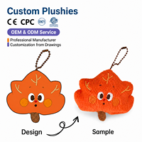 Porte-clés en peluche chat noir fraise mignon OEM, accessoires pendentifs pour sacs d'école et sacs à dos d'étudiant en stock