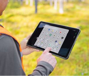 Chainway P100 промышленный планшет 4 ГБ <span class=keywords><strong>Android</strong></span> 14,0 NFC <span class=keywords><strong>RFID</strong></span> считыватель 1D 2D сканер штрих-кодов биологическое распознавание контроля доступа - Product Image 3