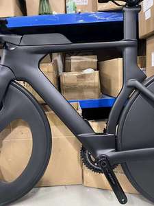 Vélo de route <span class=keywords><strong>TWITTER</strong></span> T3 TT en fibre de carbone avec freins à disque hydrauliques 24 vitesses et roues à 3 rayons en carbone - Product Image 2