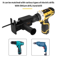 Kit de adaptador de sierra recíproca, convertidor de taladro eléctrico, herramienta modificada con hojas de sierra, cortador de madera y Metal, accesorios de herramientas eléctricas