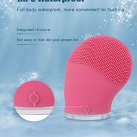 Brosse nettoyante corporelle électrique sonique en silicone étanche avec nettoyeur de pores, compatible prises EU/UK