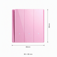 Prise murale à câblage rapide, sans fil neutre requis, panneau en verre trempé, prise standard européenne avec double ports USB-C, CE TUV