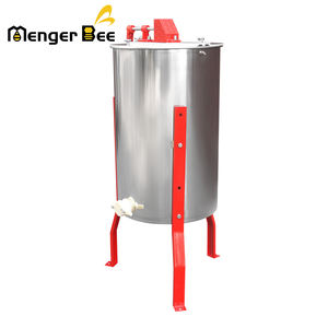 สินค้าในคลังสินค้าสหรัฐฯ จัดส่งภายใน 2-5 วัน เครื่องสกัดน้ำผึ้งแบบมือหมุน Menger Bee 3 โครง ทำจากสแตนเลส ขนาดถัง 38 ซม. ตะกร้า 42x26 ซม. รุ่นใหม่ - Product Image 5