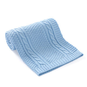 Mimixiong ผ้าห่มถักสำหรับเด็กทารกแรกเกิดผ้าถัก<span class=keywords><strong>สี</strong></span>ทึบ - Product Image 5