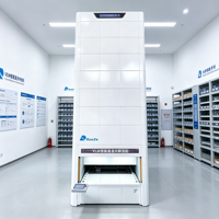 Module de levage vertical à accès contrôlé avec rideau lumineux de sécurité, armoire de stockage sécurisée pour laboratoire de dispositifs médicaux
