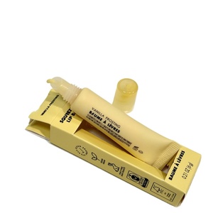 Baume à lèvres hydratant et réparateur végétalien en tube, aux couleurs variées, saveur pêche et fraise, en stock - Product Image 5