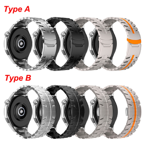 Fasce diverse per orologi in acciaio inox 22mm per Huawei Watch <span class=keywords><strong>GT2</strong></span> 3 4 <span class=keywords><strong>46MM</strong></span> di lusso in metallo cinturini per orologi Garmin 255 antesignana - Product Image 2