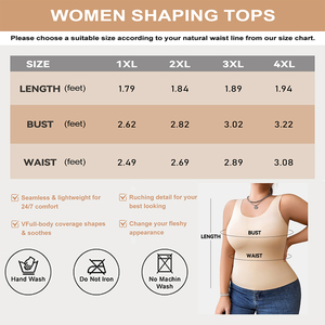 Soutien-gorge camisole en jersey grande taille pour femmes 2 en 1 sans fil écologique sans couture Shapewear haute élasticité doux comme du beurre dos en forme de U - Product Image 6