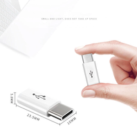 Vente chaude Micro vers Type-C OTG Convertisseur Noir Blanc Micro Usb vers Usb c Adaptateur Mini USB C vers OTG Convertisseur