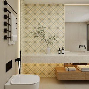 <span class=keywords><strong>Piastrelle</strong></span> in Porcellana con Motivo Floreale 600x600mm, Carreaux a Motifs per Pavimenti e Pareti di <span class=keywords><strong>Cucina</strong></span> e Bagno - Product Image 2