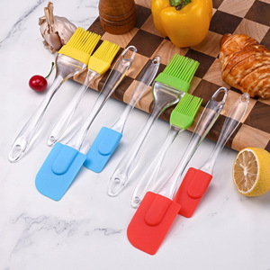 Silicone Spatula And Oil Brush 2 Piece Set Baking Tools Oven Safe Dishwasher Safe For Pastry Cooking - Product Image 1