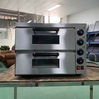 Four à pizza électrique commercial de table Mingshen 1 Deck 1 Tray Mini pour la cuisson de pizzas