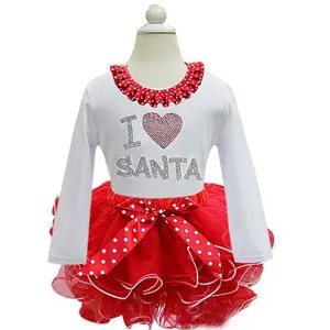 Wholesale Boutique Children's Clothing Christmas Child Clothes Set