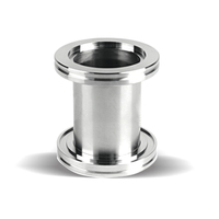 Adaptateur d'adaptateur de mamelon en acier inoxydable, raccords de mamelon, ISO CF demi-bride de mamelon pour raccord de tuyau sous vide 2 pièces