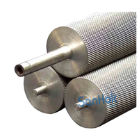 Rouleau de convoyeur moleté en acier au carbone traité thermiquement, diamètres 8/12/15/20/25/30 mm, pour convoyeur à bande