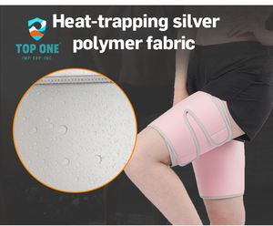 TopOne Men Women <b>Weight</b> Loss Sauna Sweat Pink Protector <b>Leg</b> Slimmer Brace Trimmer Wrap Belt Thigh Sleeve Support - Product Image 2